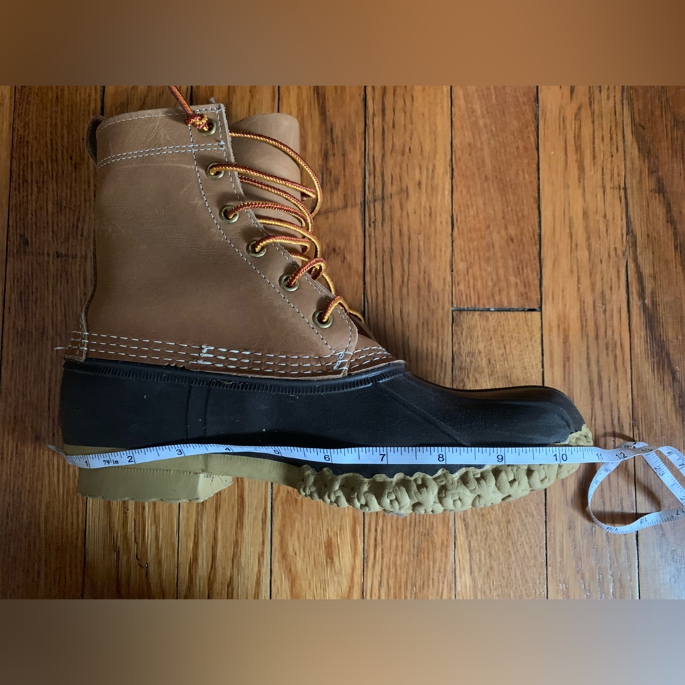L.L. Bean Bean boots duck boots 8 inch tall outdoor rain size 9 EUC - Picture 10 of 11